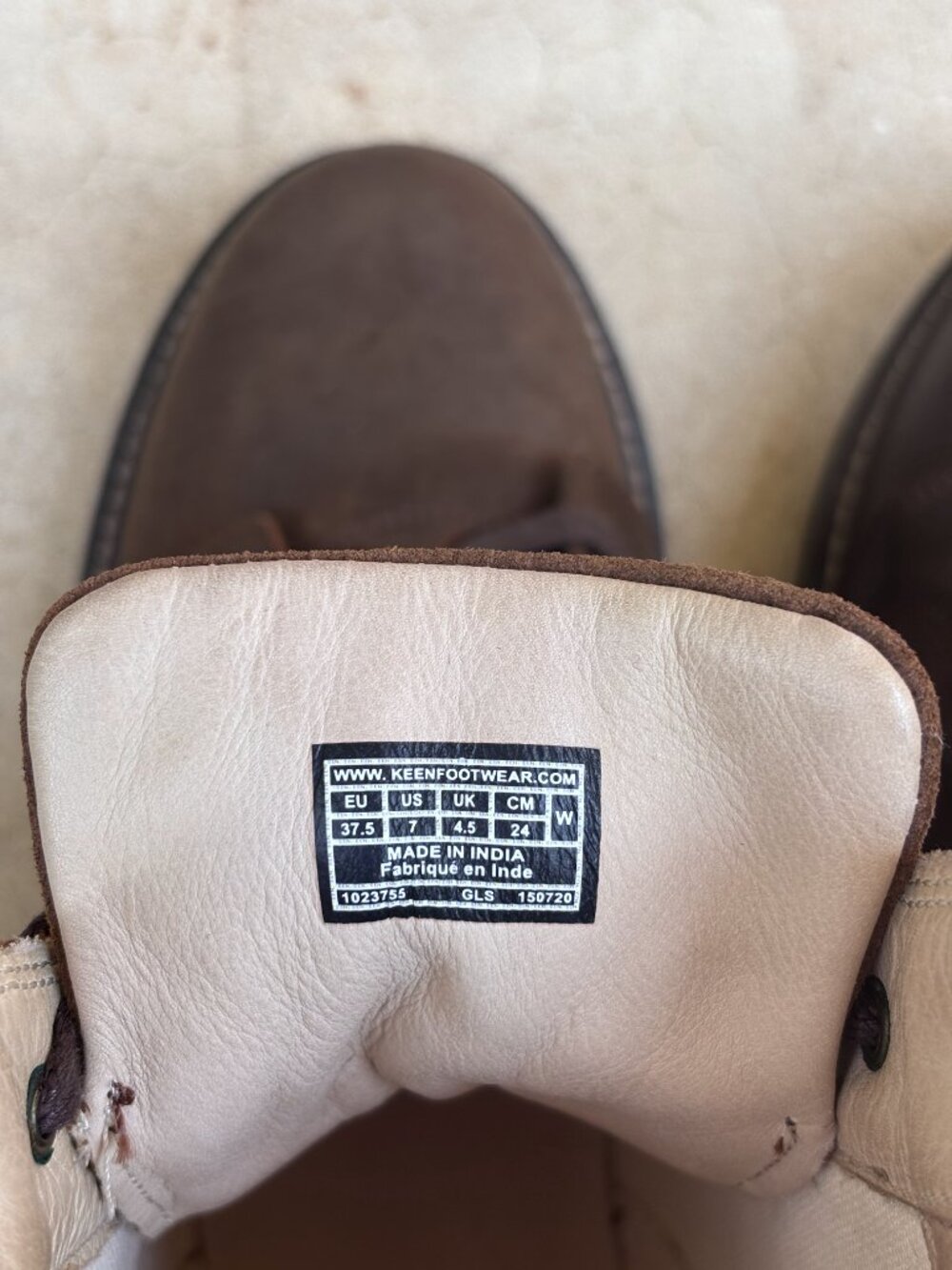 Keen Boots Oregon City Women's Snuff Toasted Coconut Brown Leather Lace Up US 7 - Picture 4 of 12